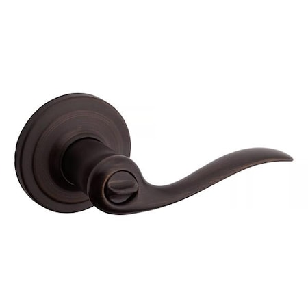 Kwikset Kwikset: Tustin Entry Lever with Round Rose / Venetian Bronze / with SmartKey Technology KWS-740TNL-RDT-SMT-11P